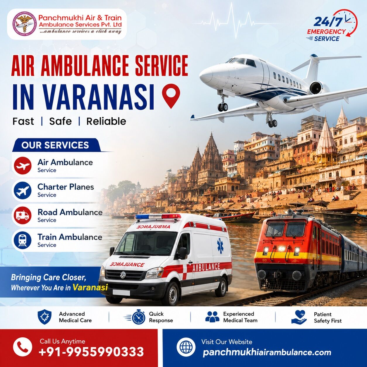 Mumbai, Health, The Panchmukhi Air Ambulance Service In Varanasi Offers The Best Transfer Service