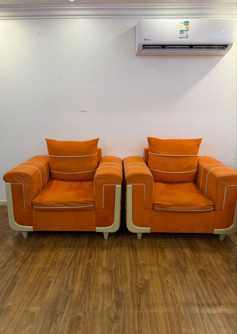 Dhahrat Laban, Furniture, SAR 550,  🛋️ 7-Seater Sofa Set For Sale – Excellent Condition | Only 550 SAR