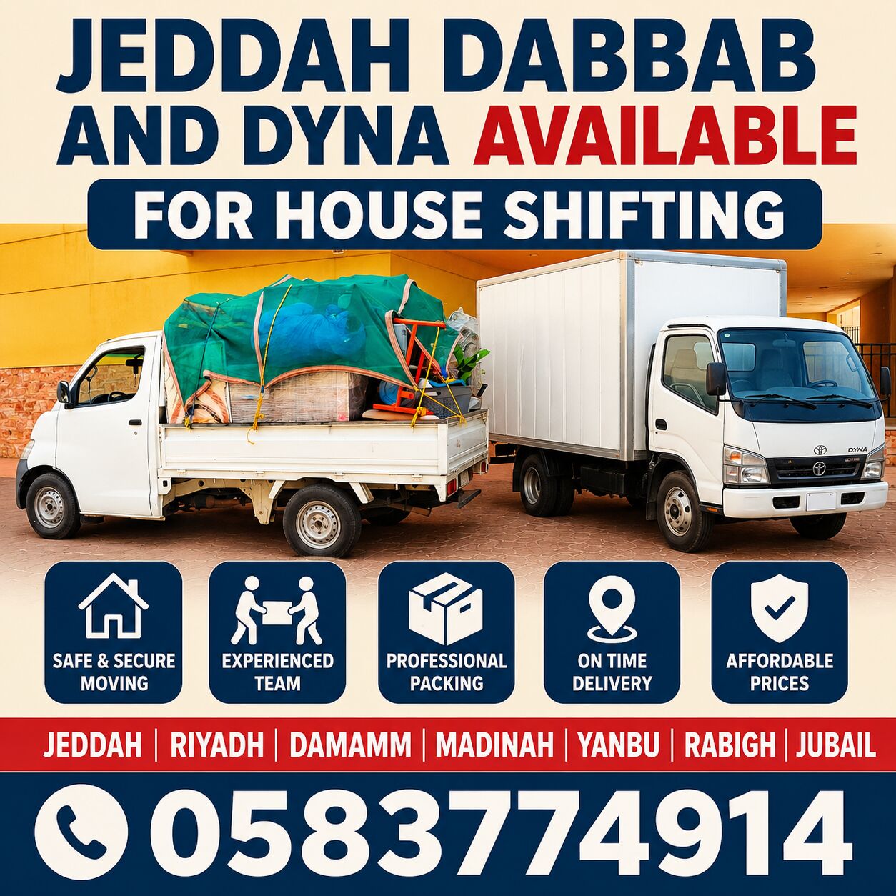 Jeddah, Household, Jeddah Home ♧ Shifting Dabbab Dyna Available Furniture Relocation Anytime Home Transport
