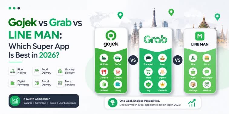 Navi Mumbai, Business, Gojek Vs Grab Vs LINE MAN: Super App 2026