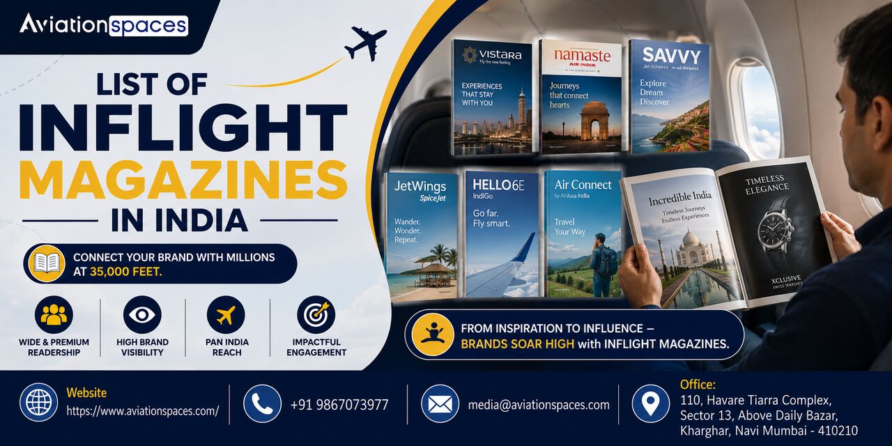 Navi Mumbai, Marketing, List Of Inflight Magazines In India 2026