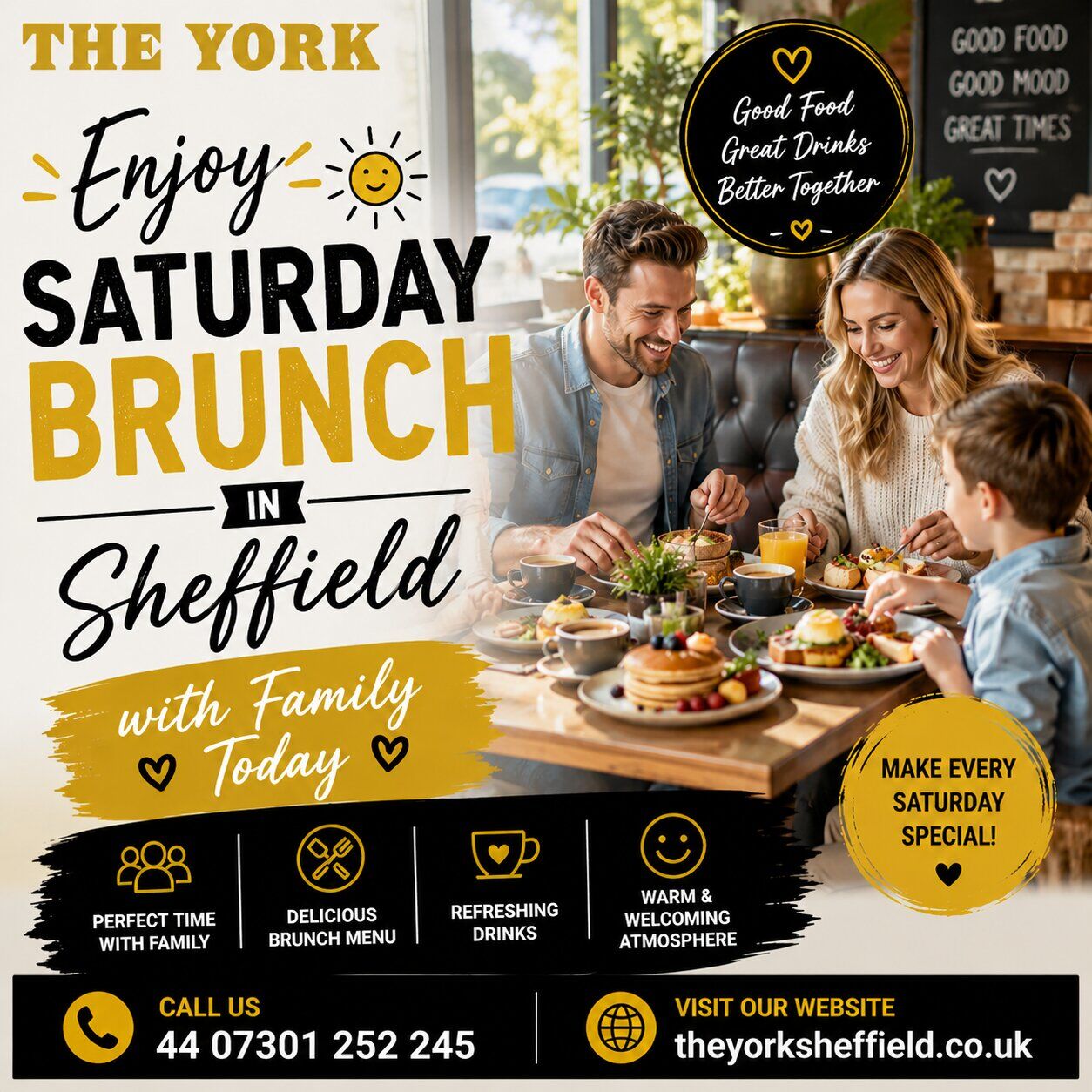 London, Food & Drink, Enjoy Saturday Brunch In Sheffield With Family Today