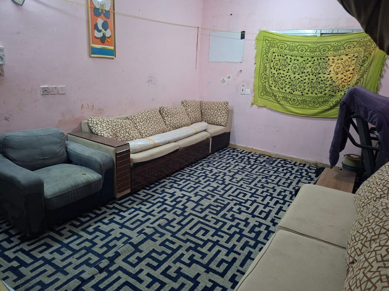 Manfouha, Apartments, Flats, Houses & Villas, SAR 1250/month,  Furnished,  1 BR,  One Furnished BHK For Rent In 2BHK Flat First Floor Near Manfouha Riyad