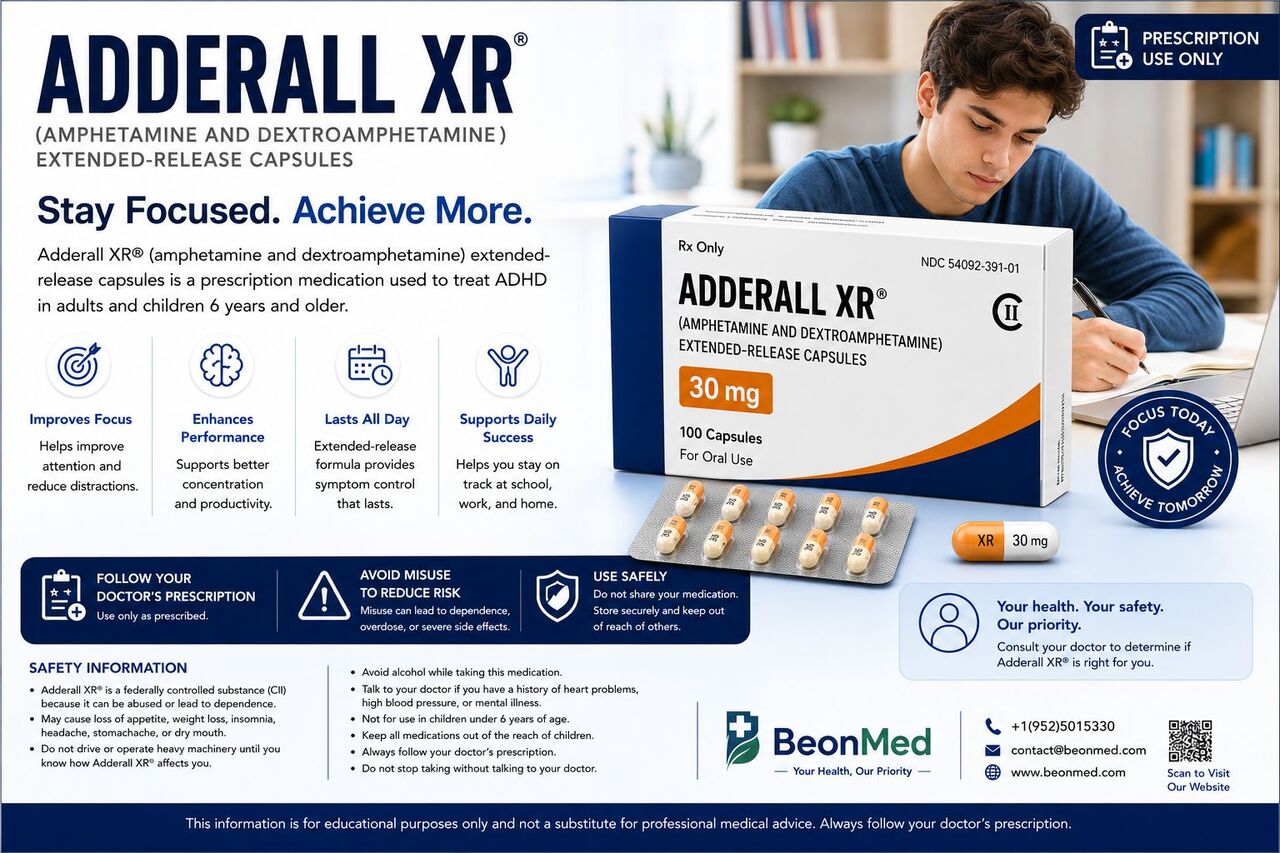 New York, Health & Beauty Items, USD 567,  Purchase Adderall XR 30mg Online | Manage Your ADHD, South Dakota, USA