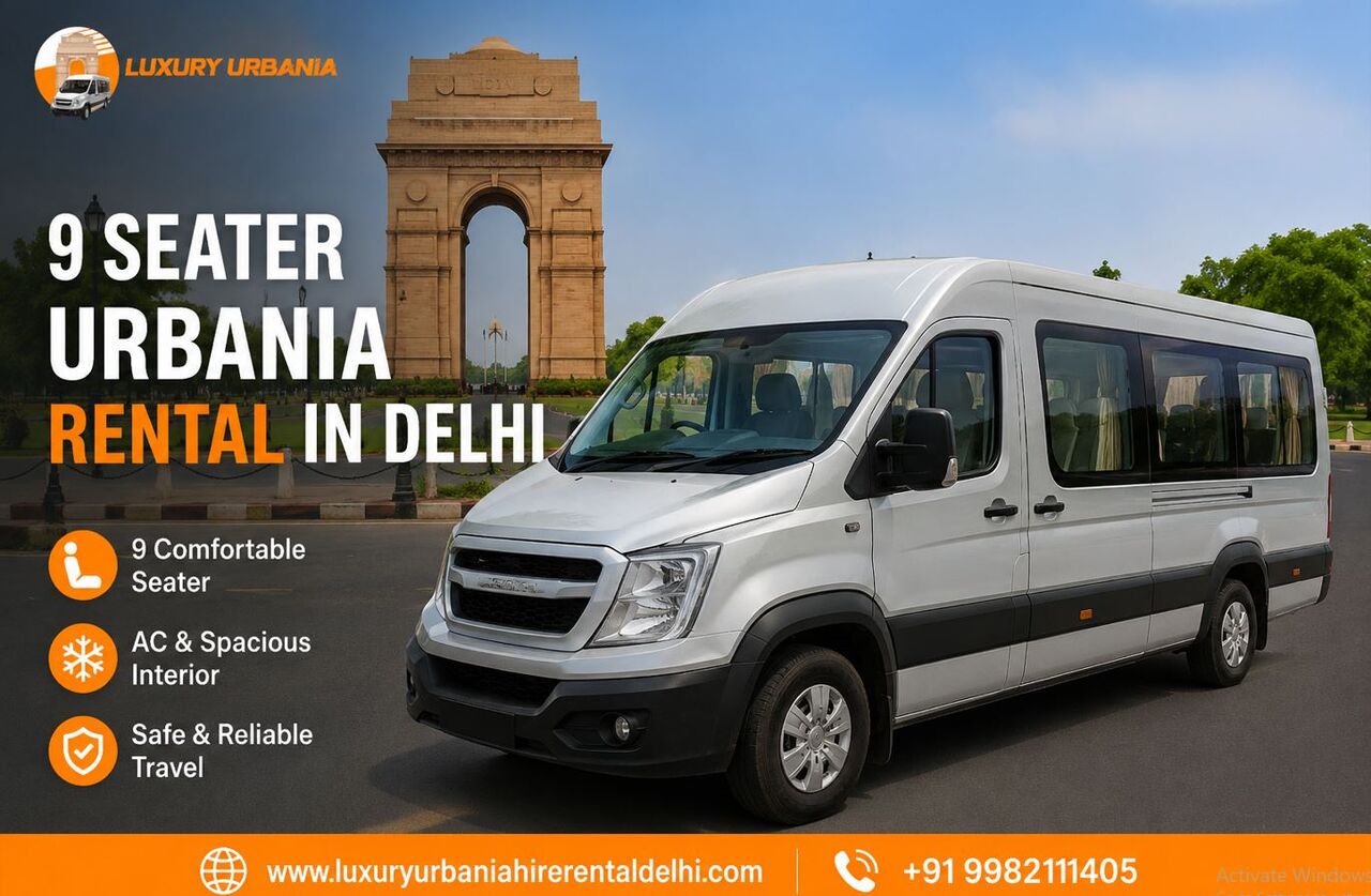 New Delhi, Travel, 9 Seater Urbania Rental In Delhi | Book Today