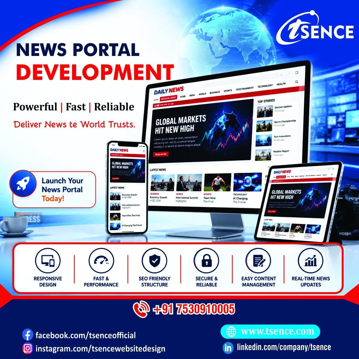 Mumbai, Web Design & Development, Affordable Custom Web Design, Mobile Apps & SEO Agency - TSENCE
