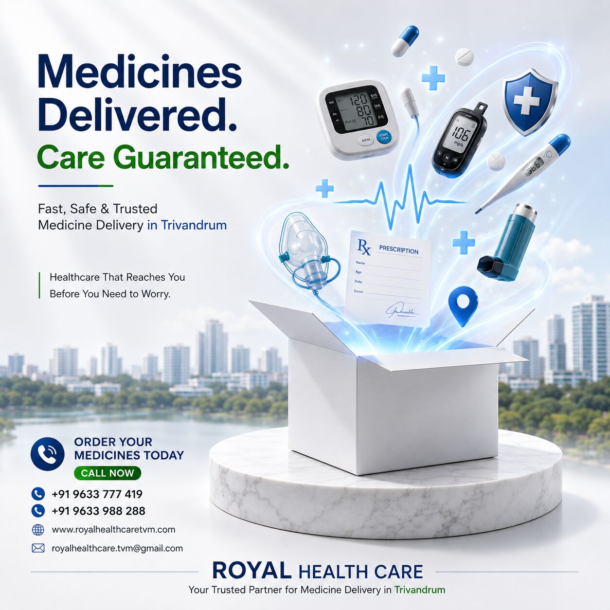 Kerala, Medical, Best Medicine Delivery In Trivandrum &ndash; Fast, Safe & Reliable Home Delivery | Royal Health