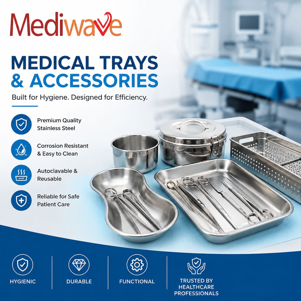 Mumbai, Health & Beauty Items, Mediwave India &ndash; Reliable Medical Trays & Accessories Manufacturers
