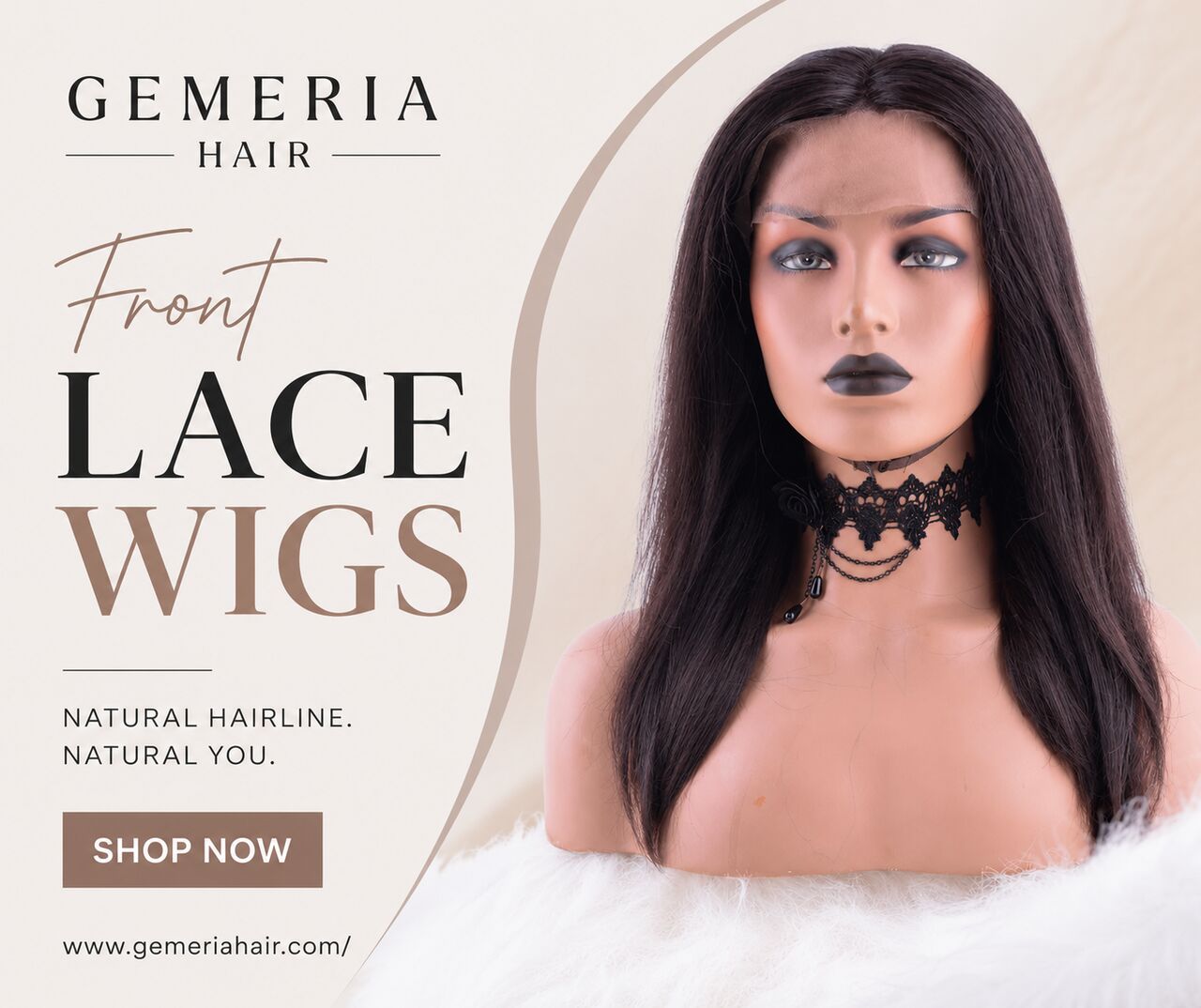 Dubai, Fashion & Design, Straight Temple Front Lace Wigs | Gemeria Hair