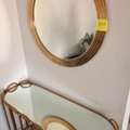 SAR 500,  Modern Gold & Glass Oval Console Table
