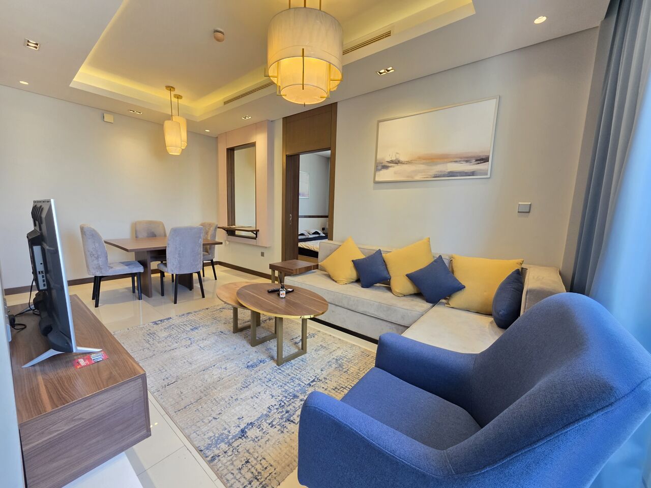 Juffair, Apartments, Flats, Houses & Villas, BHD 280/month,  Furnished,  1 BR,  85 Sq. Meter,  Modern Flat With Balcony Offer Price Near Oasis Mall Juffair