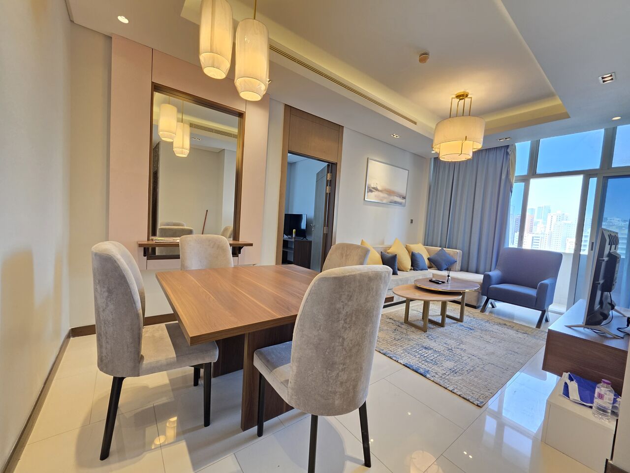 Juffair, Apartments, Flats, Houses & Villas, BHD 280/month,  Furnished,  1 BR,  85 Sq. Meter,  Modern Flat With Balcony Offer Price Near Oasis Mall Juffair