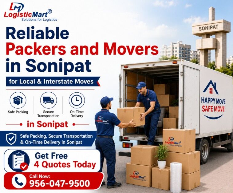 Haryana, Household, Packers And Movers In Sonipat - Shifting Charges Quotes