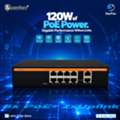 QAR 292,  Secuview 120W 8x PoE+ 2xUplink | Stable Gigabit Connectivity