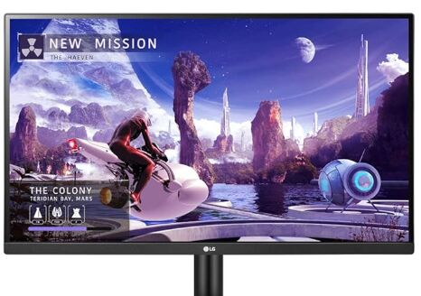 Rabigh, Computers, SAR 400,  شاشة ال جي 27 بوصة 2K QHD IPS مع ذراع هيدروليكي للماو