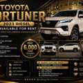 Tyota Fortuner Diesel 2023 Model Available For Rent