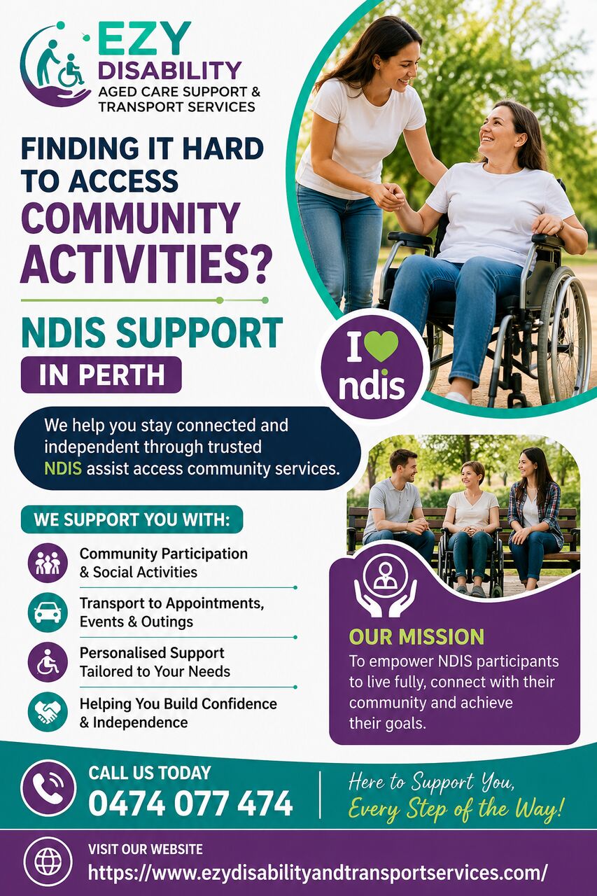 Perth, Health, Finding It Hard To Access Community Activities? NDIS Support In Perth