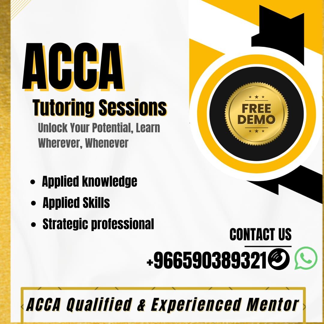 Dammam, Lessons Offered, The First-Time Pass Formula For Busy ACCA Students