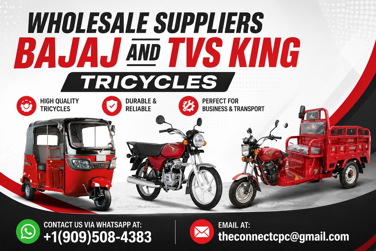Dar es Salaam, Motorcycles, TZS 300,  Wholesale Suppliers Of Bajaj And TVS King Tricycles