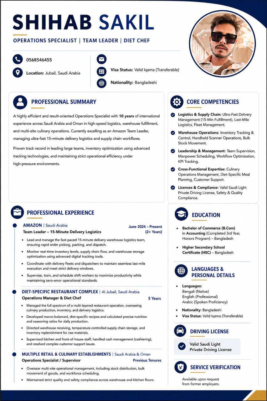 Jubail, Job Seekers, Experienced Operations Team Leader Available For Immediate Hiring