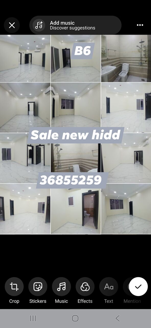 Hidd, Apartments, Flats, Houses & Villas, BHD 55000/month,  3 BR,  Flat For Sale B6 New Hidd