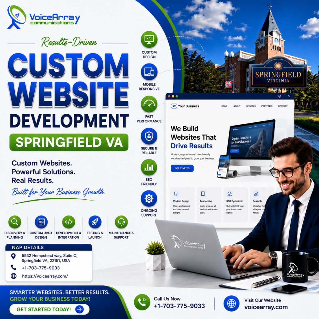 Washington DC, Marketing, Website Development Springfield VA | Custom Business Websites