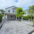 THB 65000,  81 Sq. Feet,  Single House For Rent, Villaggio 3 Srinakarin-Bangna, Size 81 Sq M, Patchwork Area 150 Sq