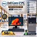 BHD 58,  Dell Core I7 3.4Ghz PC 8GB RAM 120GB SSD + 500GB HDD 19" Monitor OS 11 & Office 2024 Ready