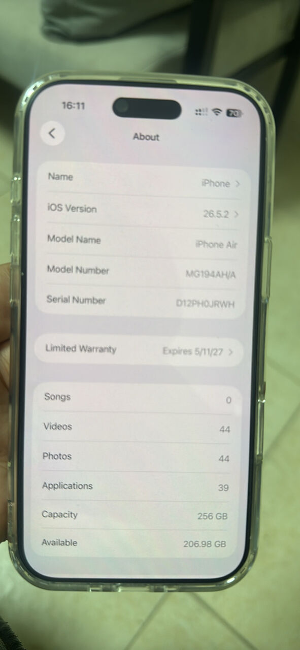 Riyadh, Mobile Phones, SAR 3800,  Iphone 17 Air
