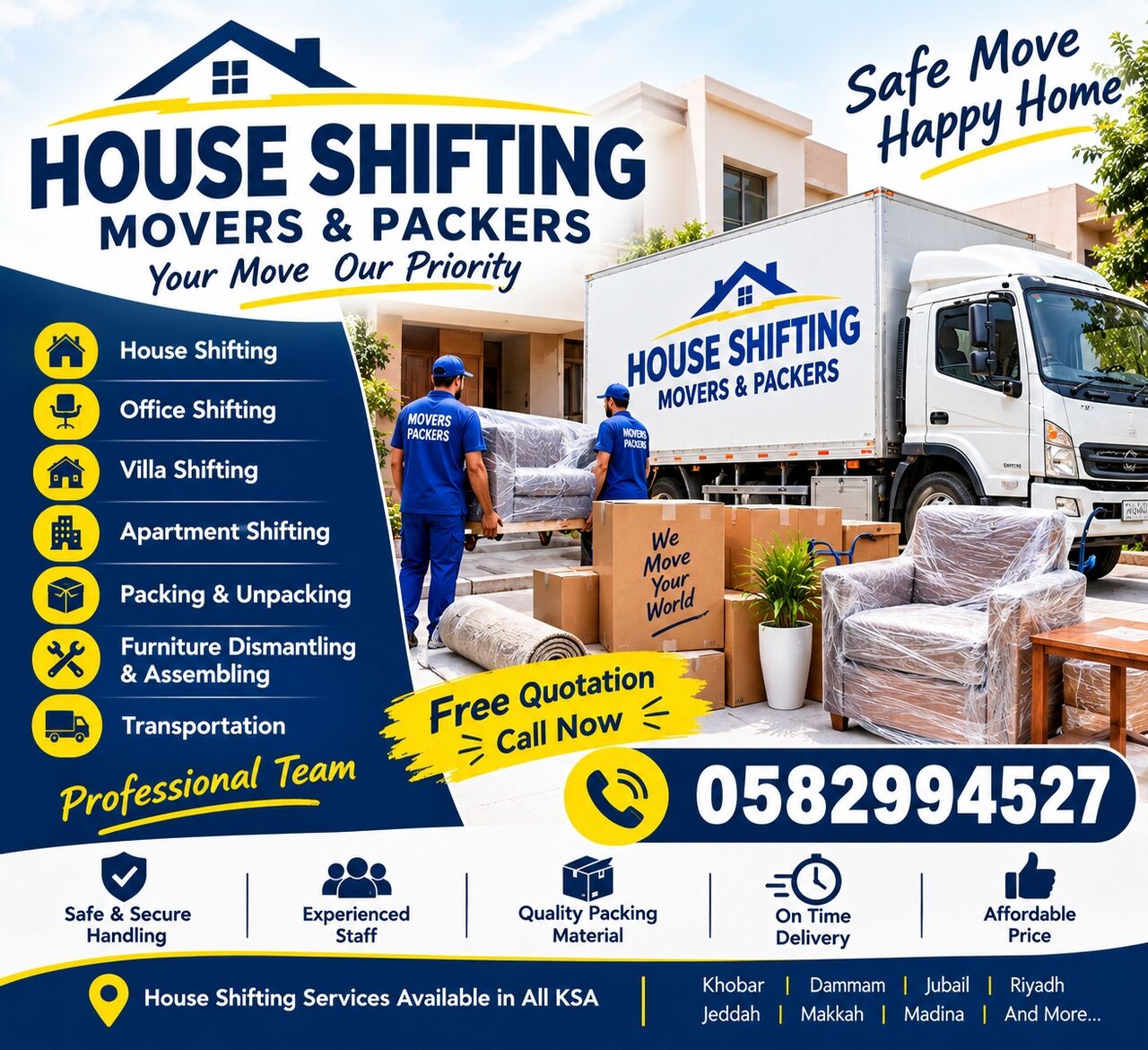Dammam, Labor/Moving, House Shifting Moving Relocation Delivery Household Labor/Moving Transportation Service
