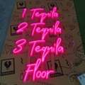 USD 589,  1 Tequila 2 Tequila 3 Tequila Floor Neon Sign