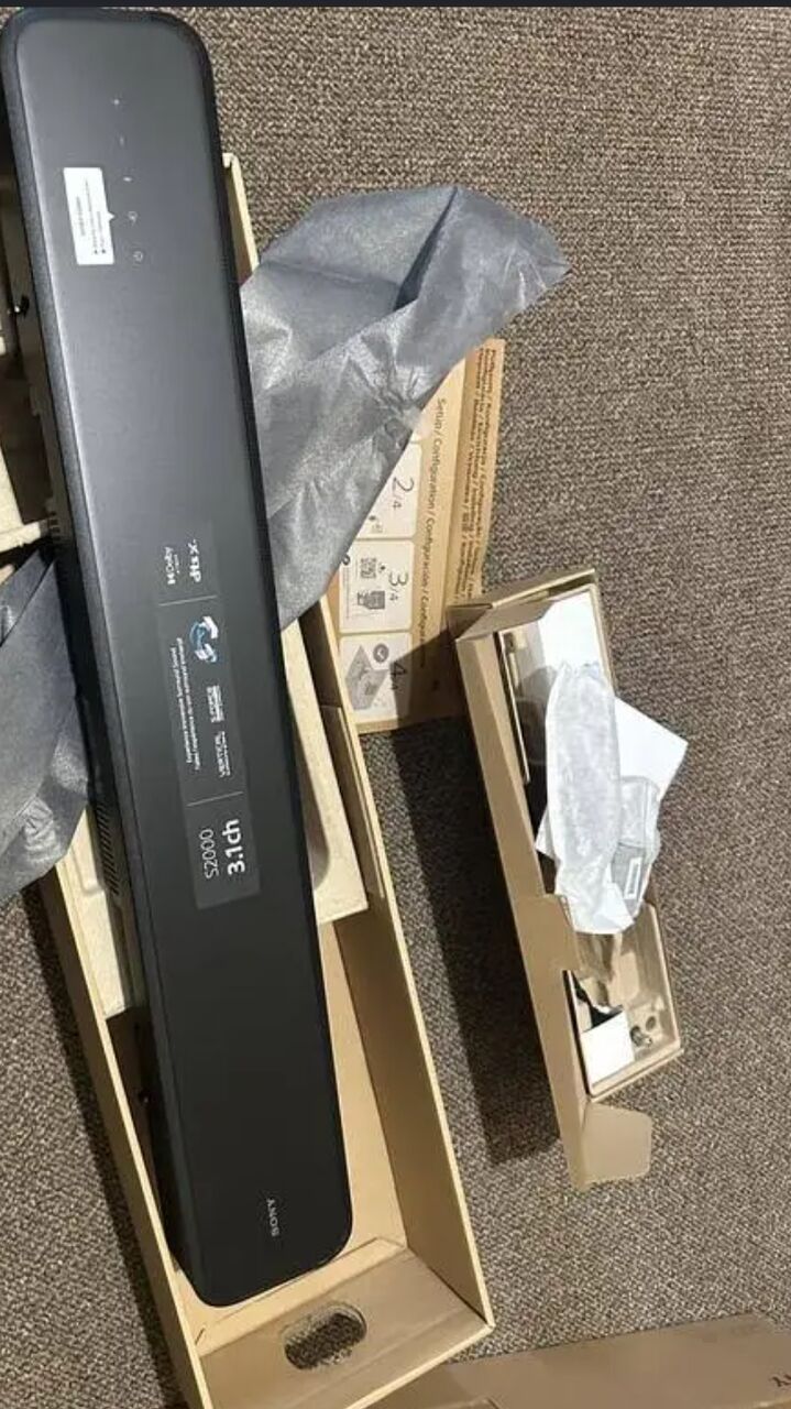 Jubail, Home Audio, SAR 1450,  New Open Box Sony HT-S2000 Black 3.1 Channels For  Sale