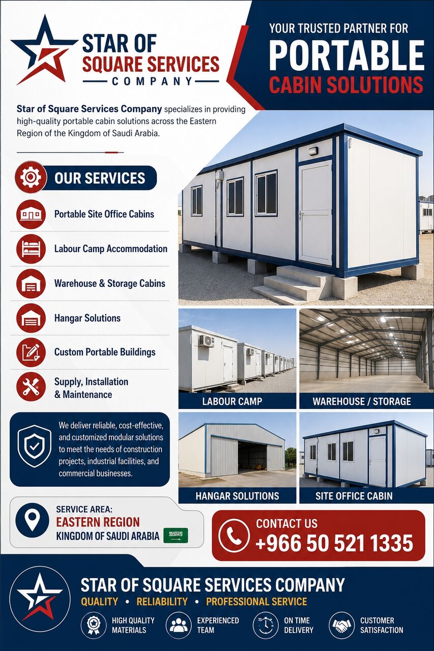Dammam, Marketing, Portable Cabin Solutions