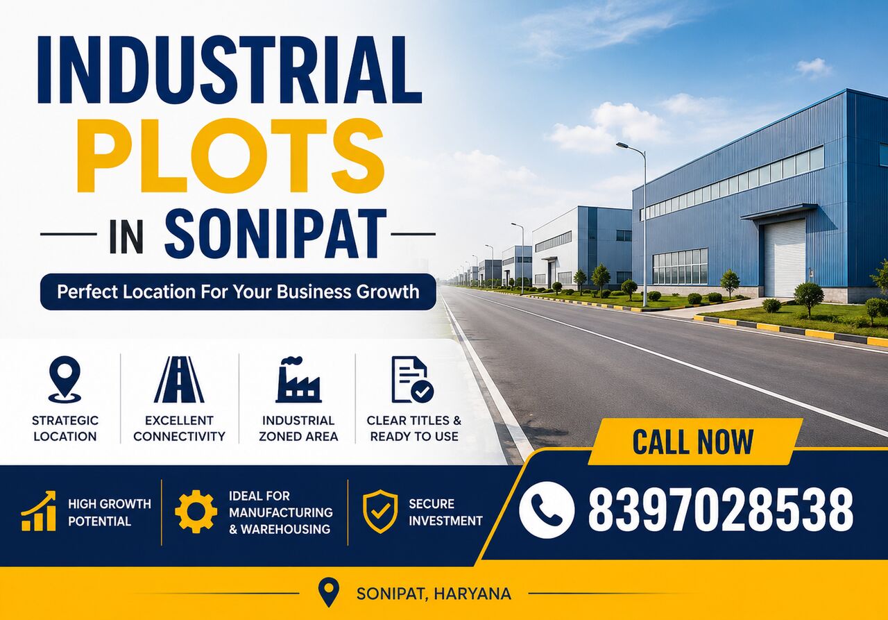 Haryana, Real Estate, Industrial Plots In Sonipat  Premium Industrial Land For Sale  PrimeDwell