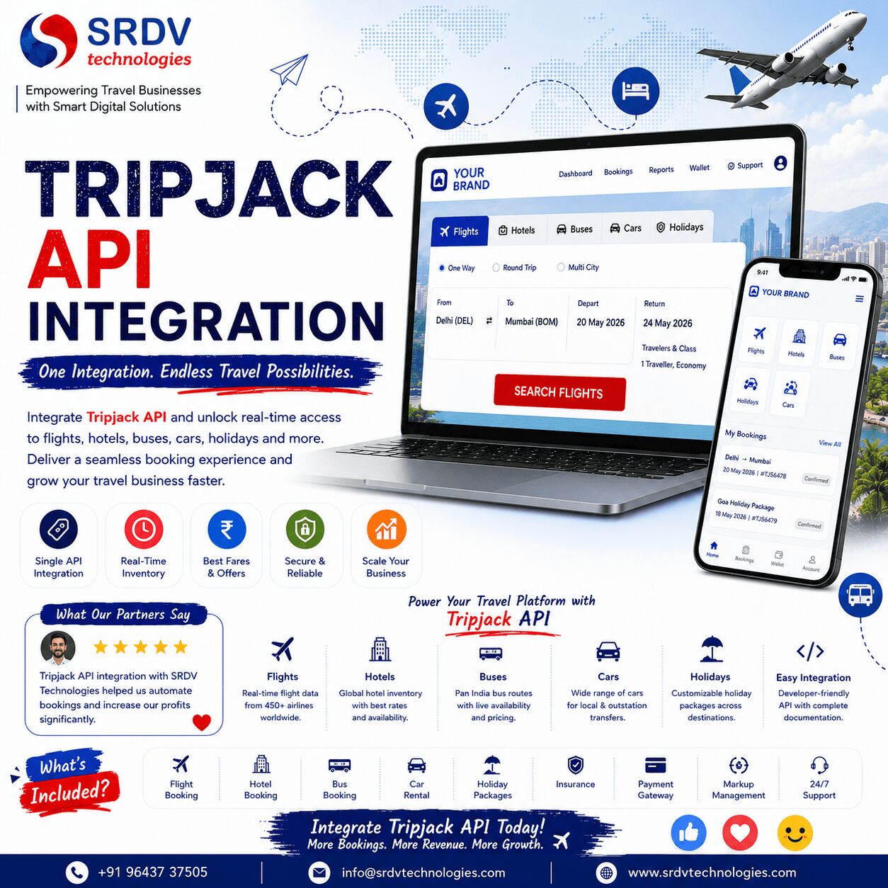 Noida, Web Design & Development, Best Tripjack API Integration In India