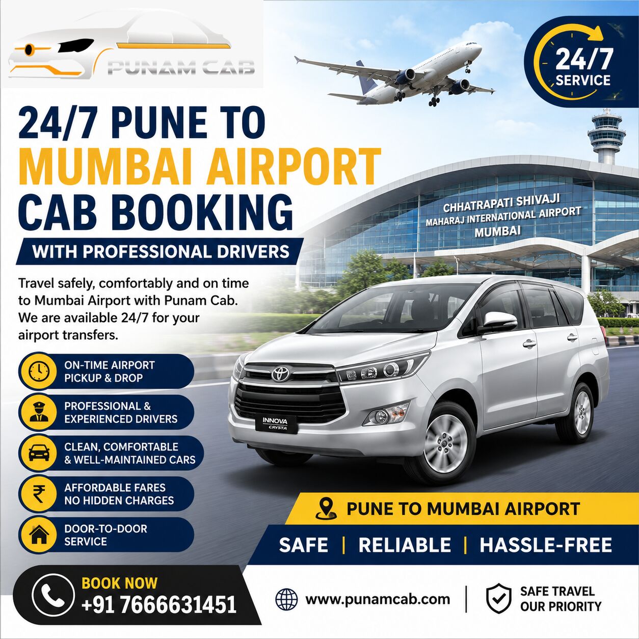 Pune, Travel, 24/7 Pune To Mumbai Airport Cab Booking With Professional Drivers