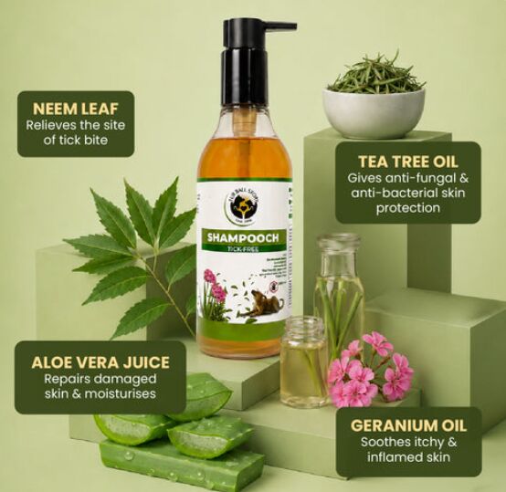 Mumbai, Pet Supplies, INR 393,  Herbal Tick Shampoo For Gentle Dog Grooming