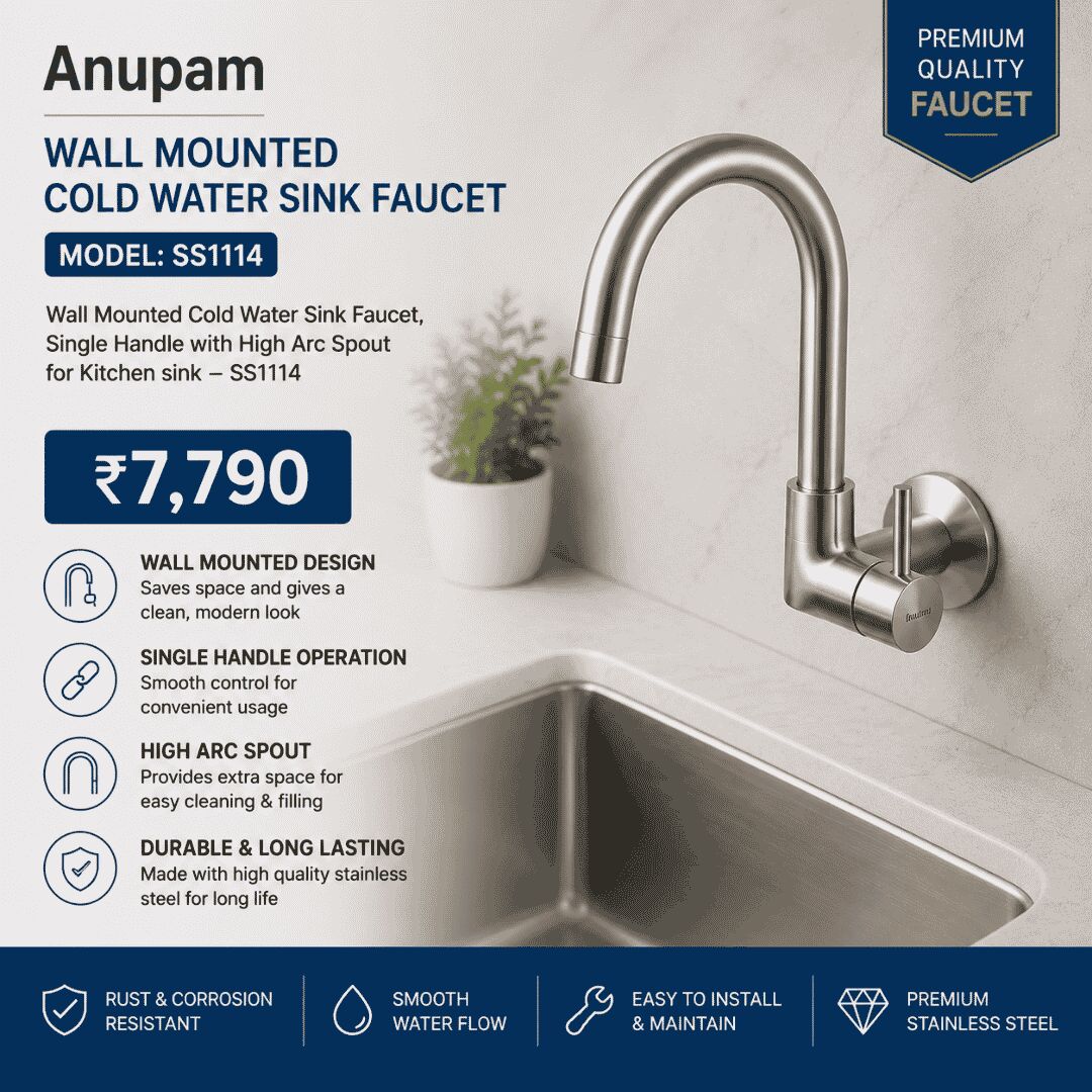 New Delhi, Household Items, INR 7790,  High-Quality Kitchen Faucets For Modular Kitchens