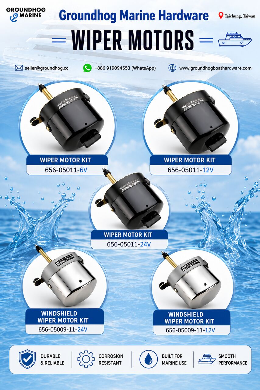Oslo, Boats, 🌊 Power Through Every Voyage With Groundhog Marine Wiper Motors!