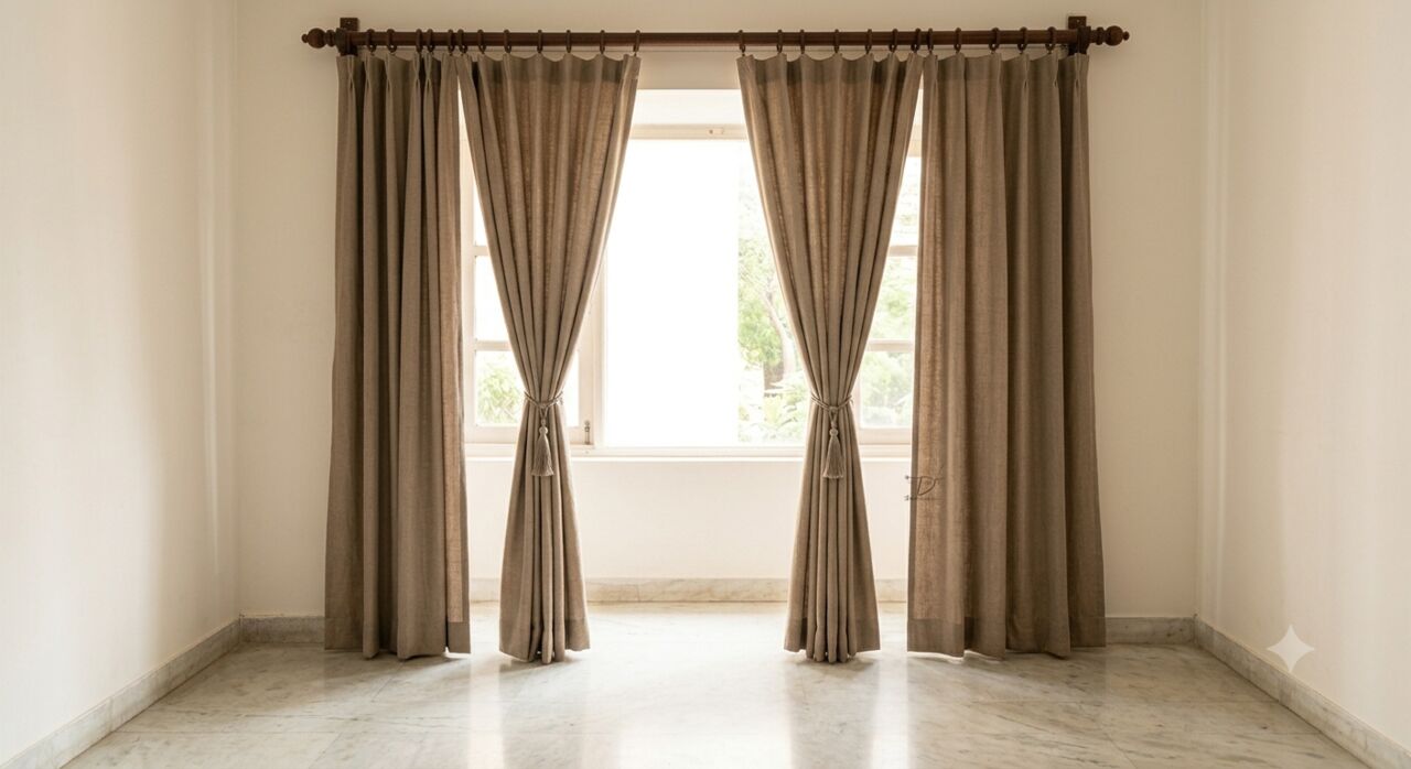 Mumbai, Household Items, INR 1899,  Curtains For Home Handloom Cotton Curtains 7.5 × 4 Feet | Theindiglobal