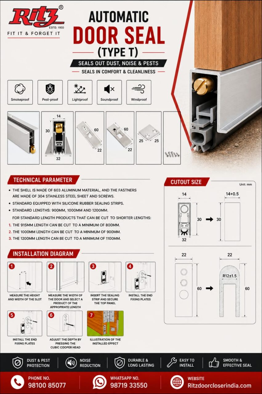 Mumbai, Heavy Equipment, Automatic Door Seal (T-Type)