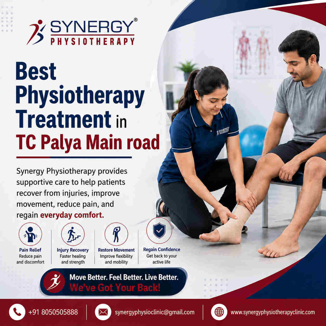 Bangalore, Health, Best Physiotherapy Treatment Center In TC Palya Main Road - Synergy