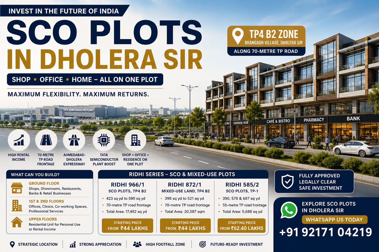 Ahmedabad, Residential Plots, INR 6240000,  390 Sq. Yard,  Dholera Residential Plots - Investment-Ready Land Inside Dholera SIR