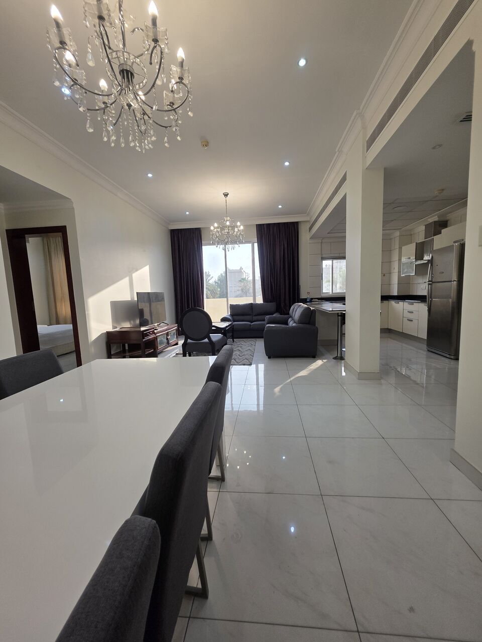Adliya, Apartments, Flats, Houses & Villas, BHD 525/month,  3 BR,  ;ATHROOM Hall Kitchen Open With Electricity Fully Balcony  Furnished Car Parking