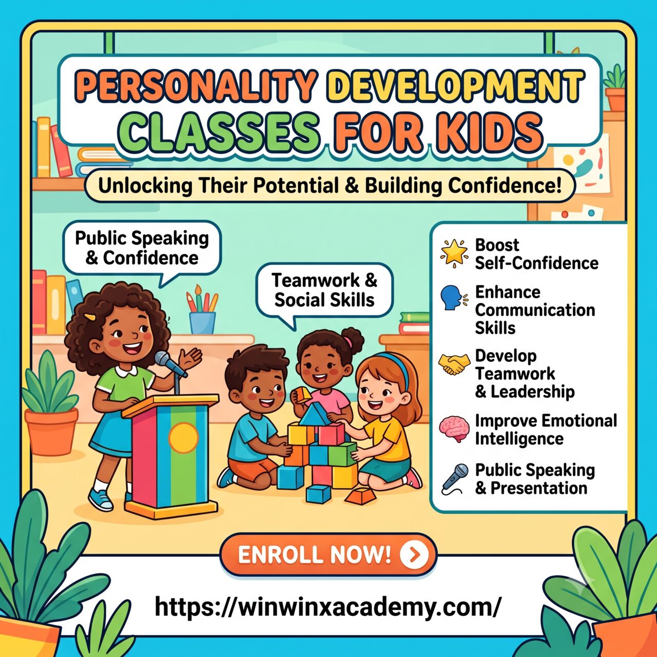 Chennai, Lessons Offered, Top Personality Development Classes For Kids | Winwinx Academy