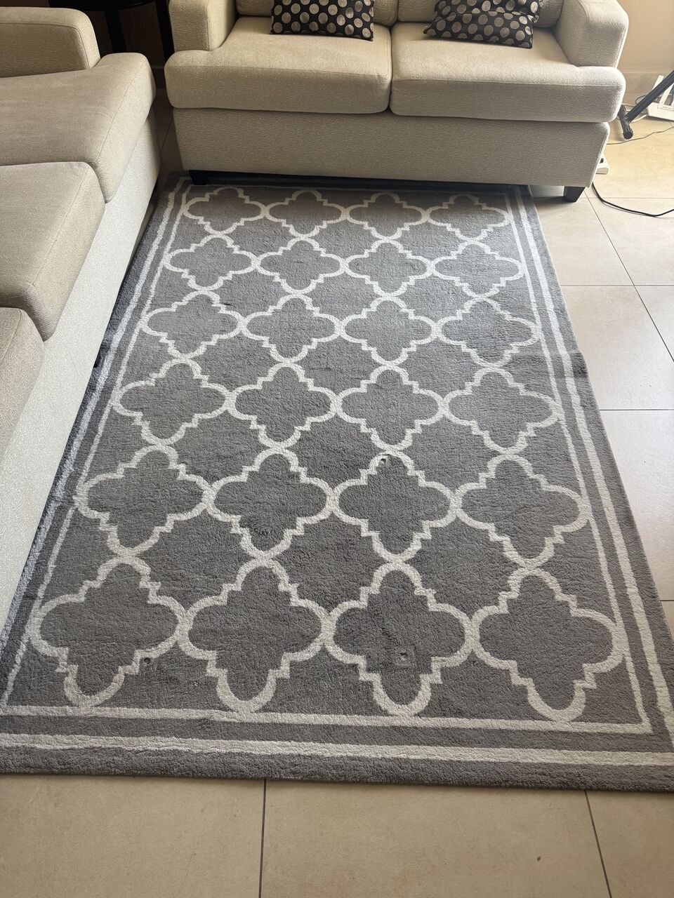 Khobar, Household Items, SAR 50,  Grey Area Rug &ndash; Good Condition