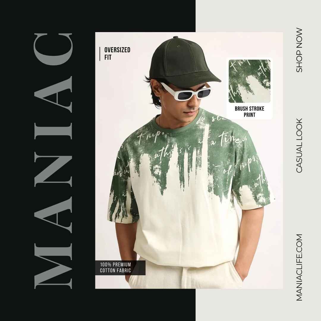 New Delhi, Clothing & Accessories, INR 649,  Knit T Shirt Mens &ndash; Premium Half Sleeve Streetwear By Maniac Life
