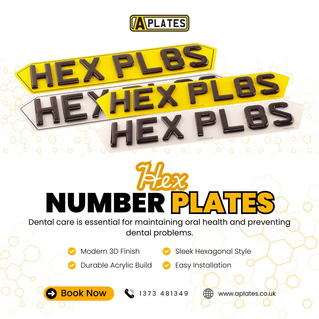 London, Auto Parts, Hex Number Plates Crafted For A Premium Look