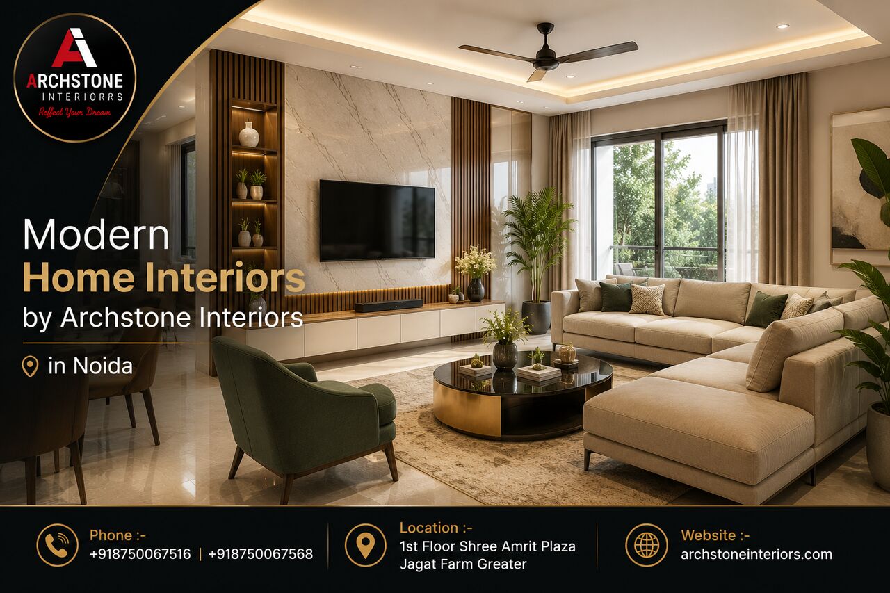 Greater Noida, Interior Design, Modern Home Interiors By Archstone Interiors In Noida