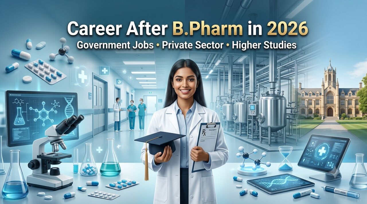 Mumbai, Lessons Offered, Career After B.Pharm In 2026: Government Jobs, Private Sector & Higher Studies